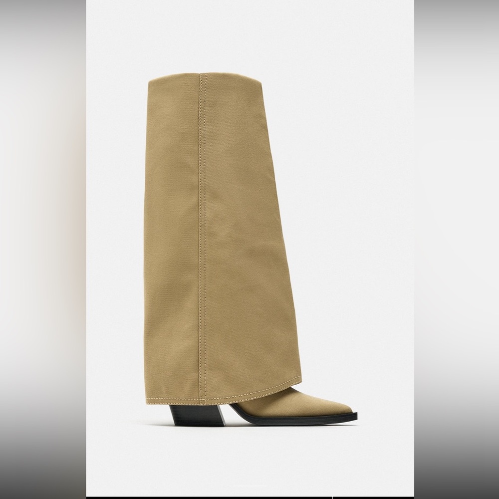 Zara Gaiter Boots - Tan! BNWT! RARE! Sold OUT EVERYWHERE! Size 37